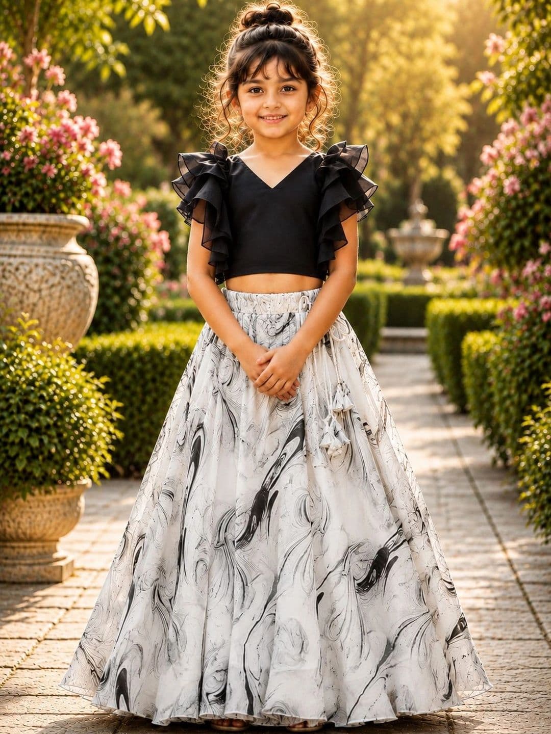 Sangria Girls Ready to Wear Lehenga & - view 1