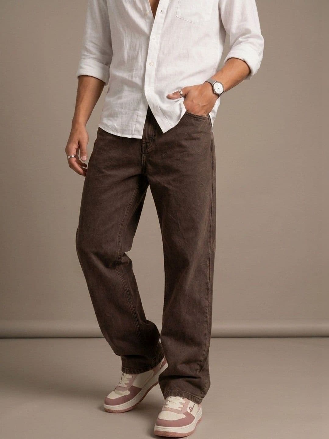 Metronaut Men Classic Regular Fit Mid-Rise Stretchable Jeans - view 1