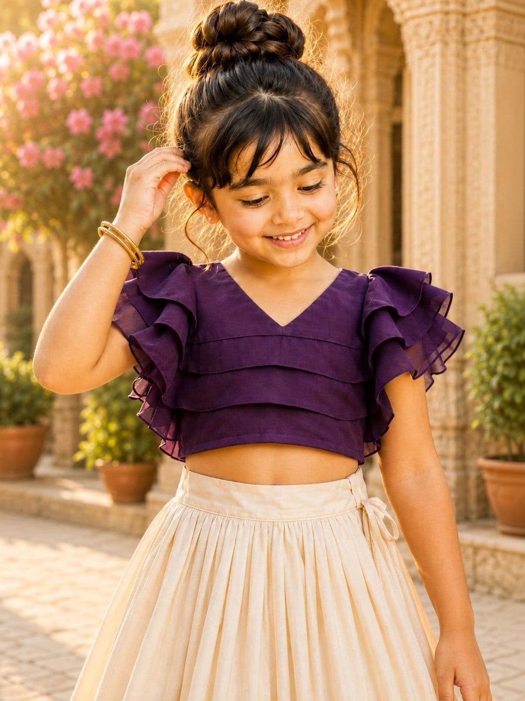 Sangria Girls Ready to Wear Lehenga & thumbnail 3