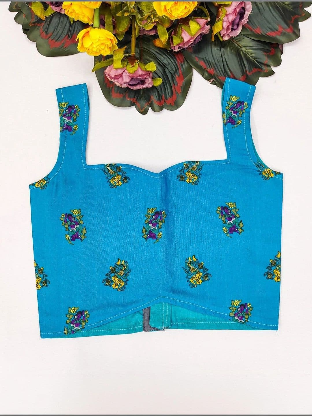 Sangria Girls Printed Kalamkari Ready to Wear Lehenga & Blouse With Dupatta thumbnail 6