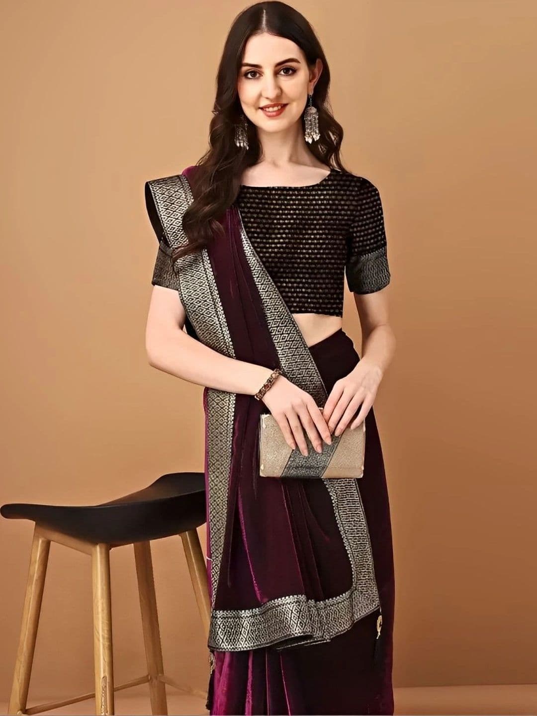 RENBRIZA Zari Saree thumbnail 5