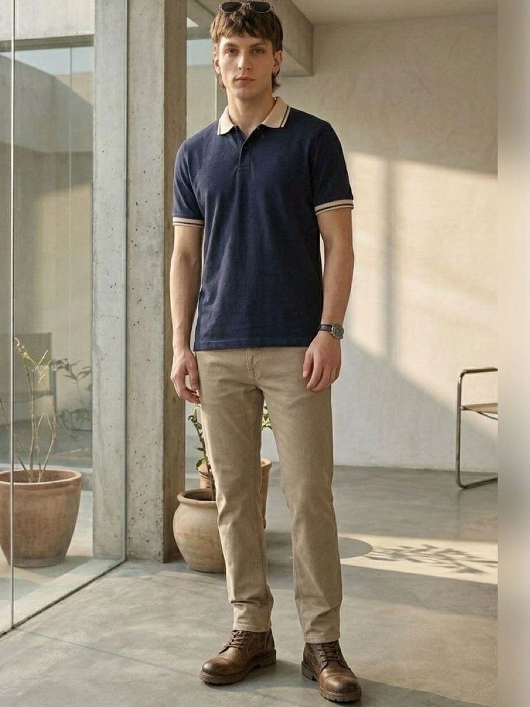 Mast & Harbour Men Polo Collar T-shirt thumbnail 5