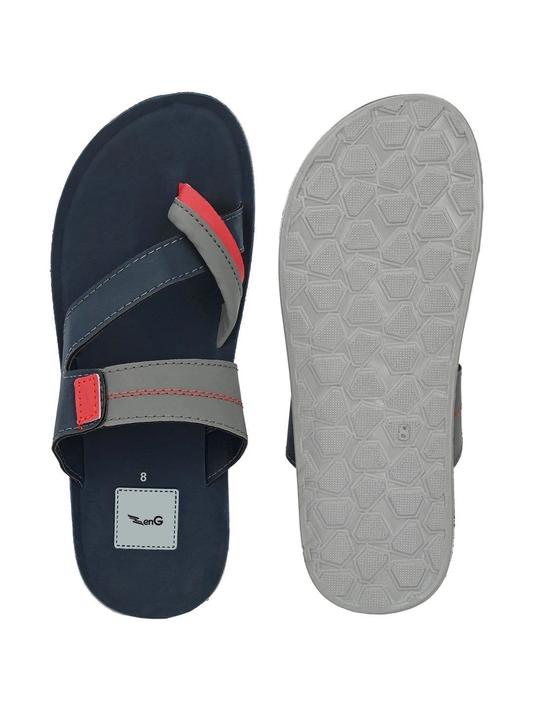 ZENG Men Colourblocked Thong Flip-Flops thumbnail 5