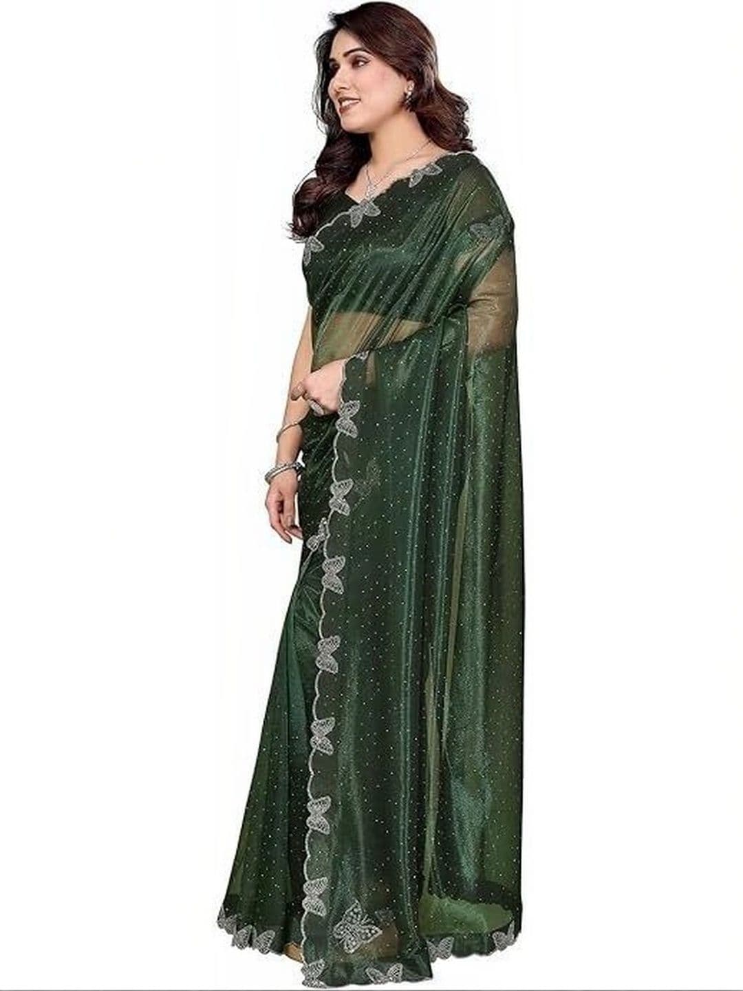 RENBRIZA Embellished Saree - view 1