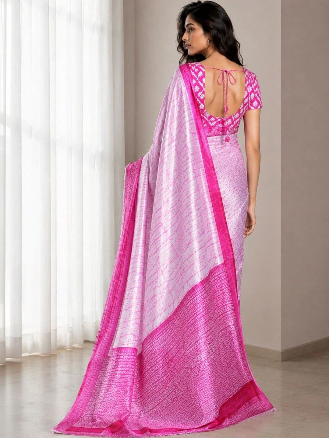 Jihana Fab Satin Mysore Silk Saree thumbnail 5