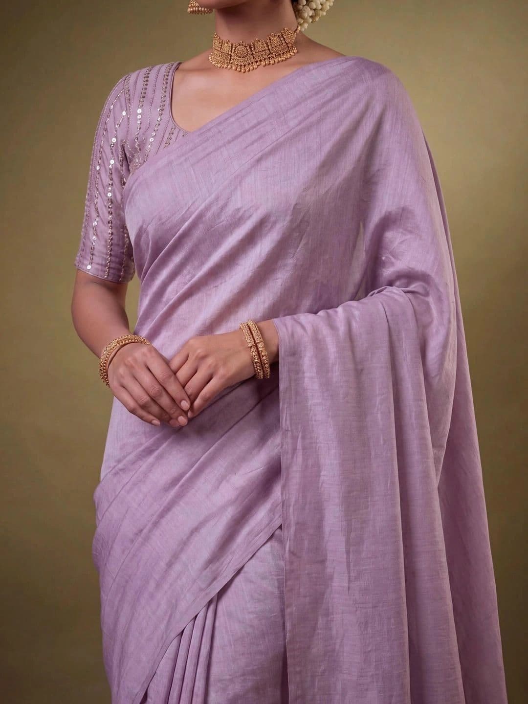 SAMANTHA Poly Georgette Saree thumbnail 7