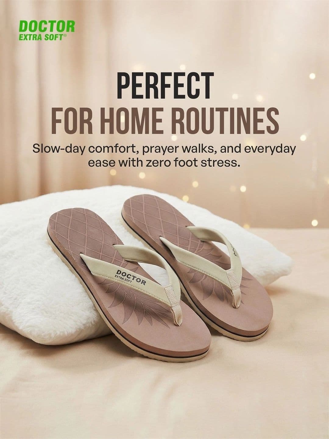 DOCTOR EXTRA SOFT Women Printed Bounce Back Technology Non-Slip Thong Flip-Flops thumbnail 5