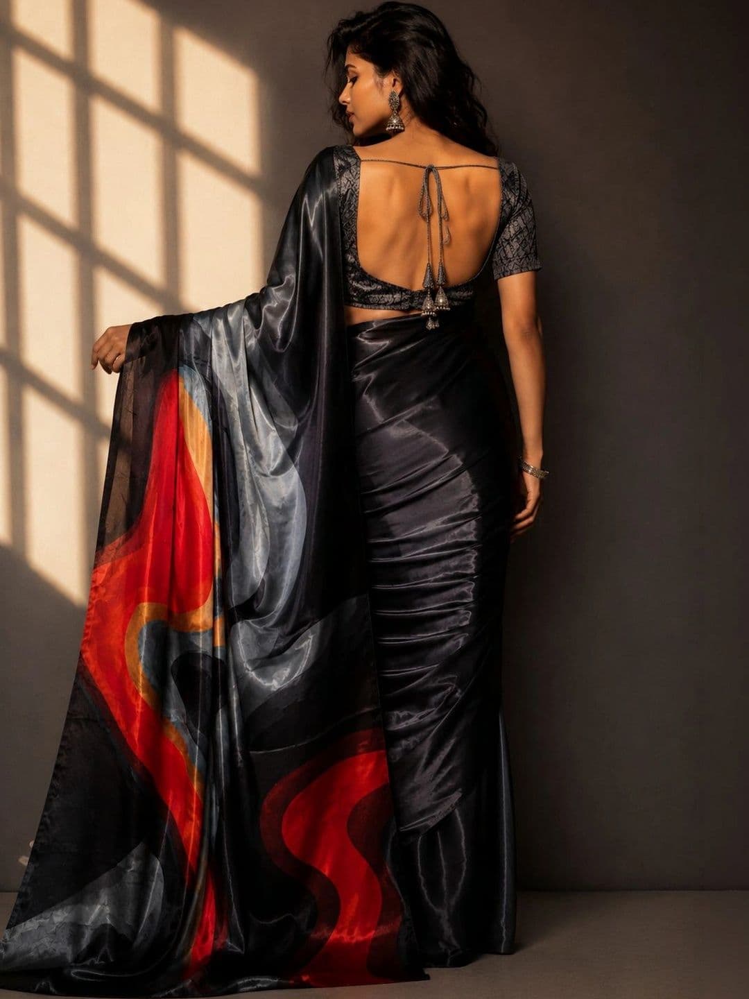 Jihana Fab Satin Mysore Silk Saree thumbnail 6