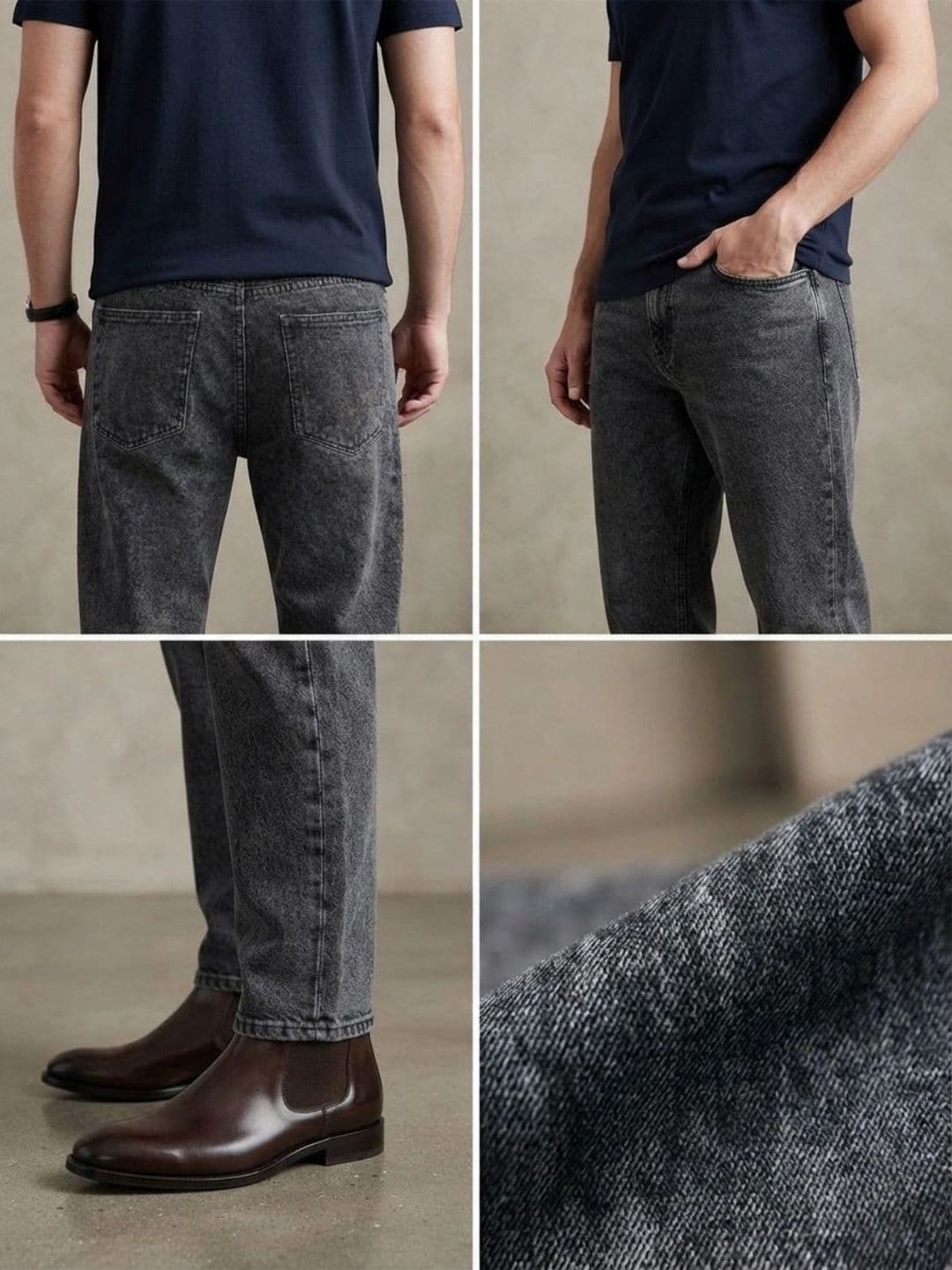 BREXX Men Jean Straight Fit Mid-Rise Stretchable Jeans thumbnail 2