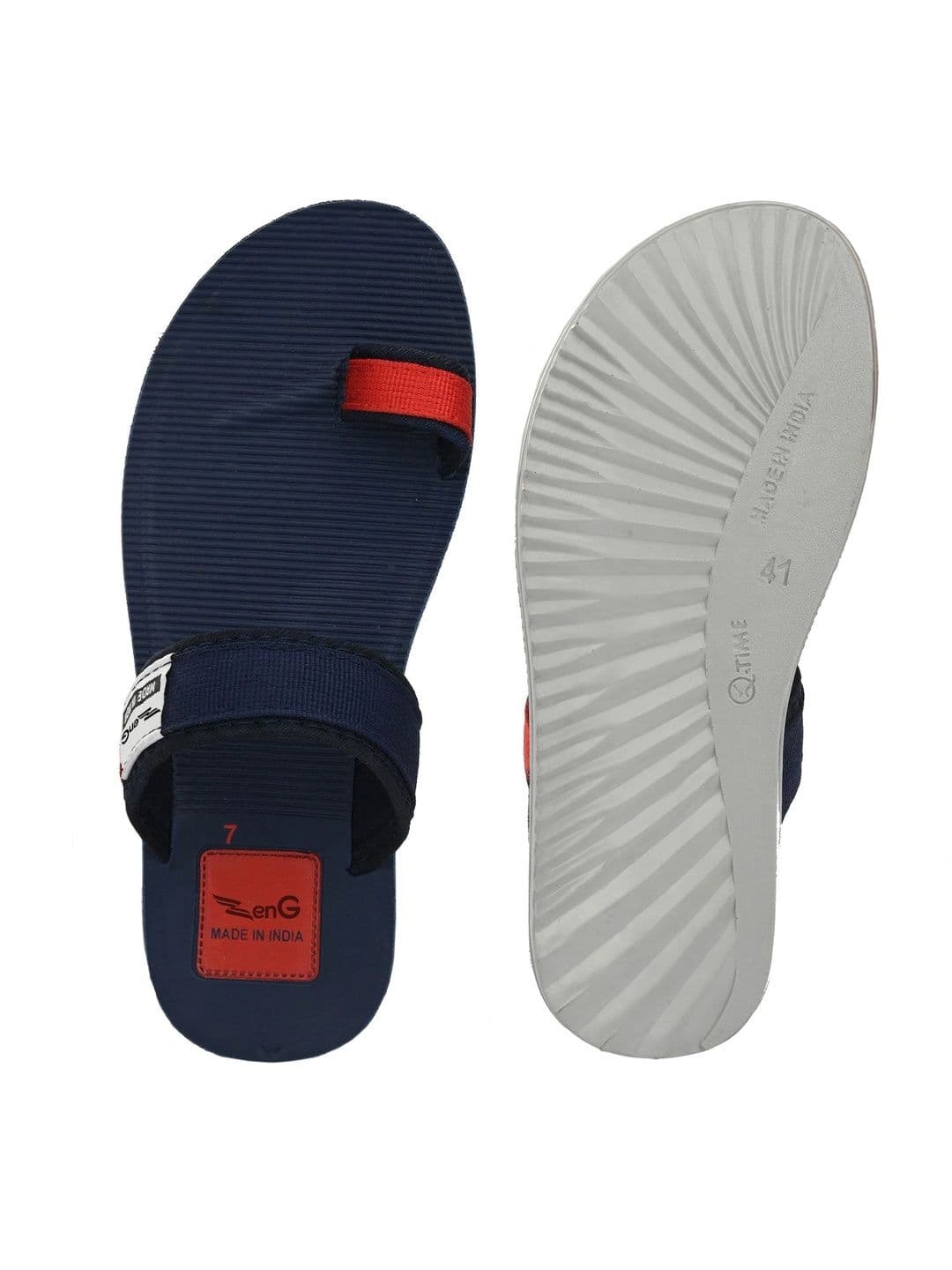 ZENG Men Colourblocked Thong Flip-Flops thumbnail 2