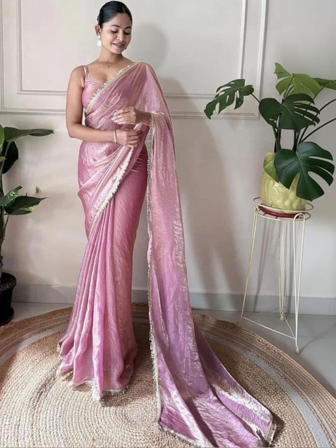 RAJHANS ENTERPRISE Satin Saree - view 1