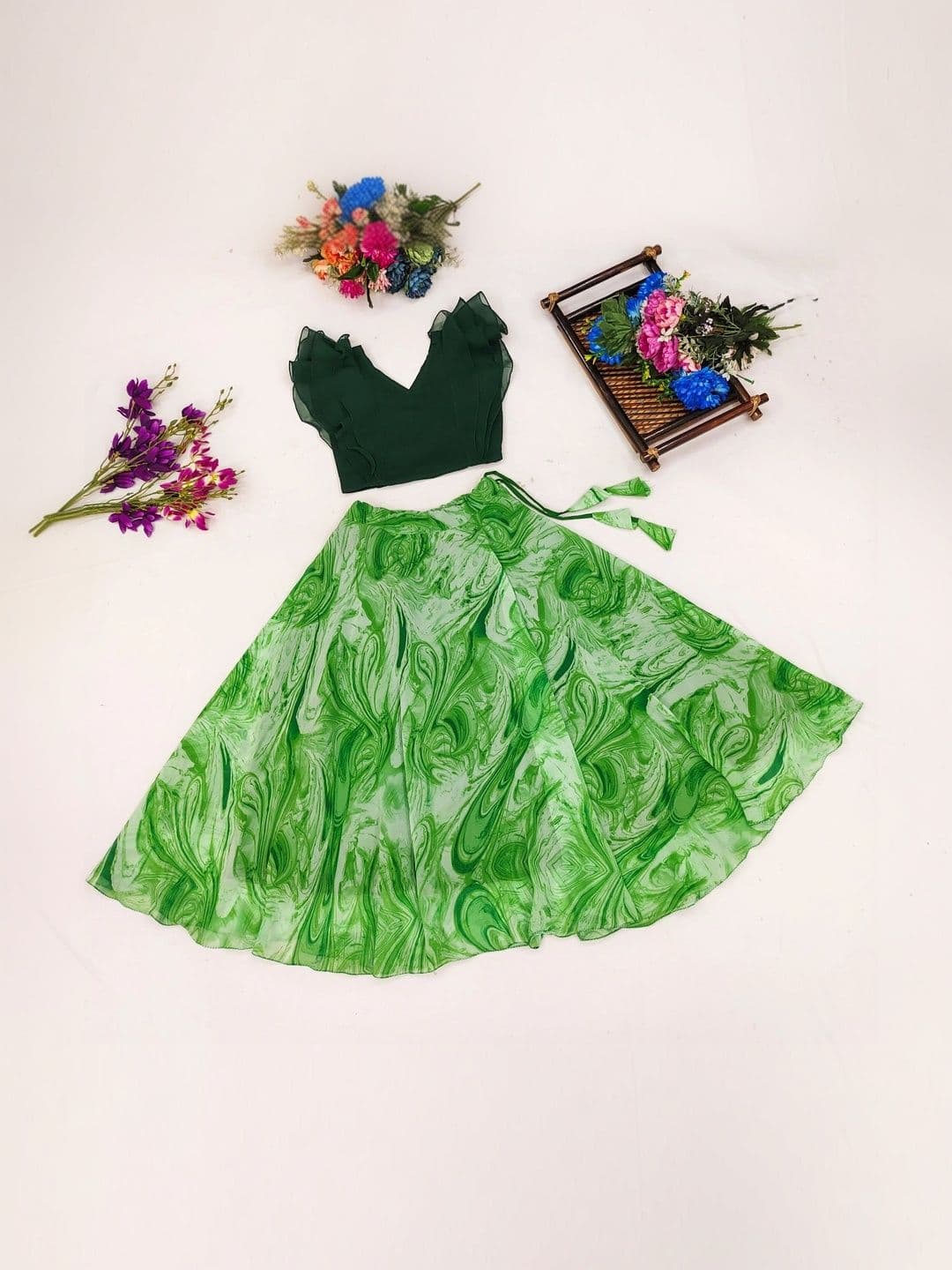 Sangria Girls Ready to Wear Lehenga & thumbnail 6