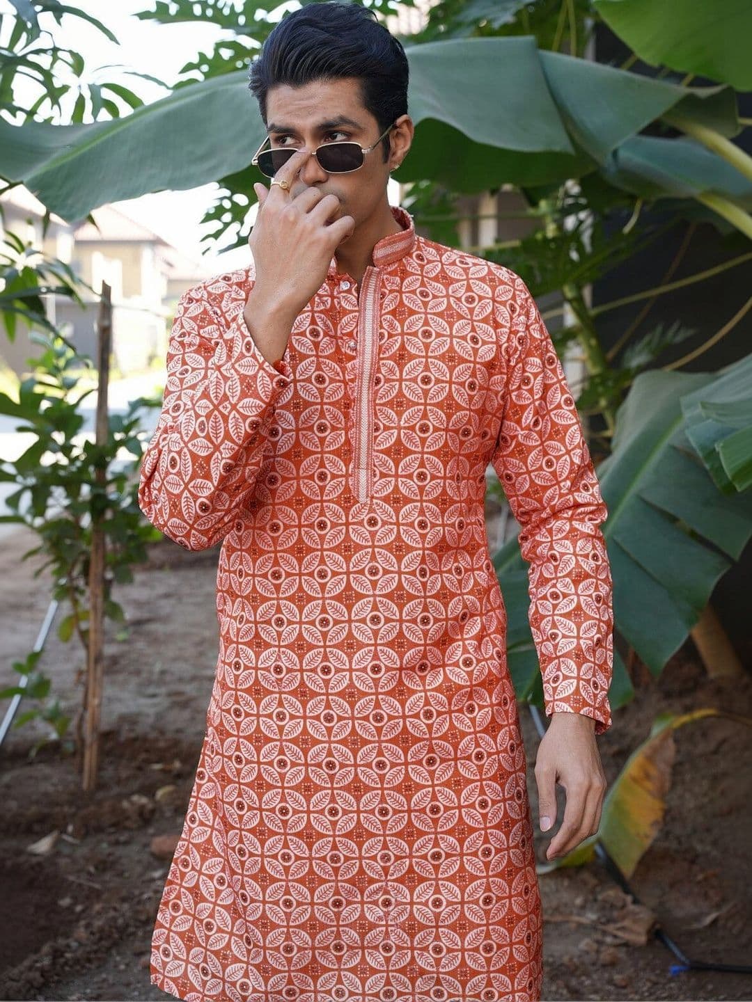 Anouk Men Ethnic Motifs Printed Kurta thumbnail 4