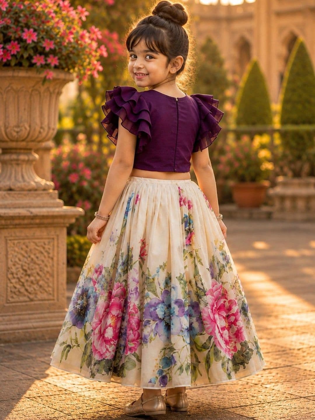Sangria Girls Ready to Wear Lehenga & thumbnail 4