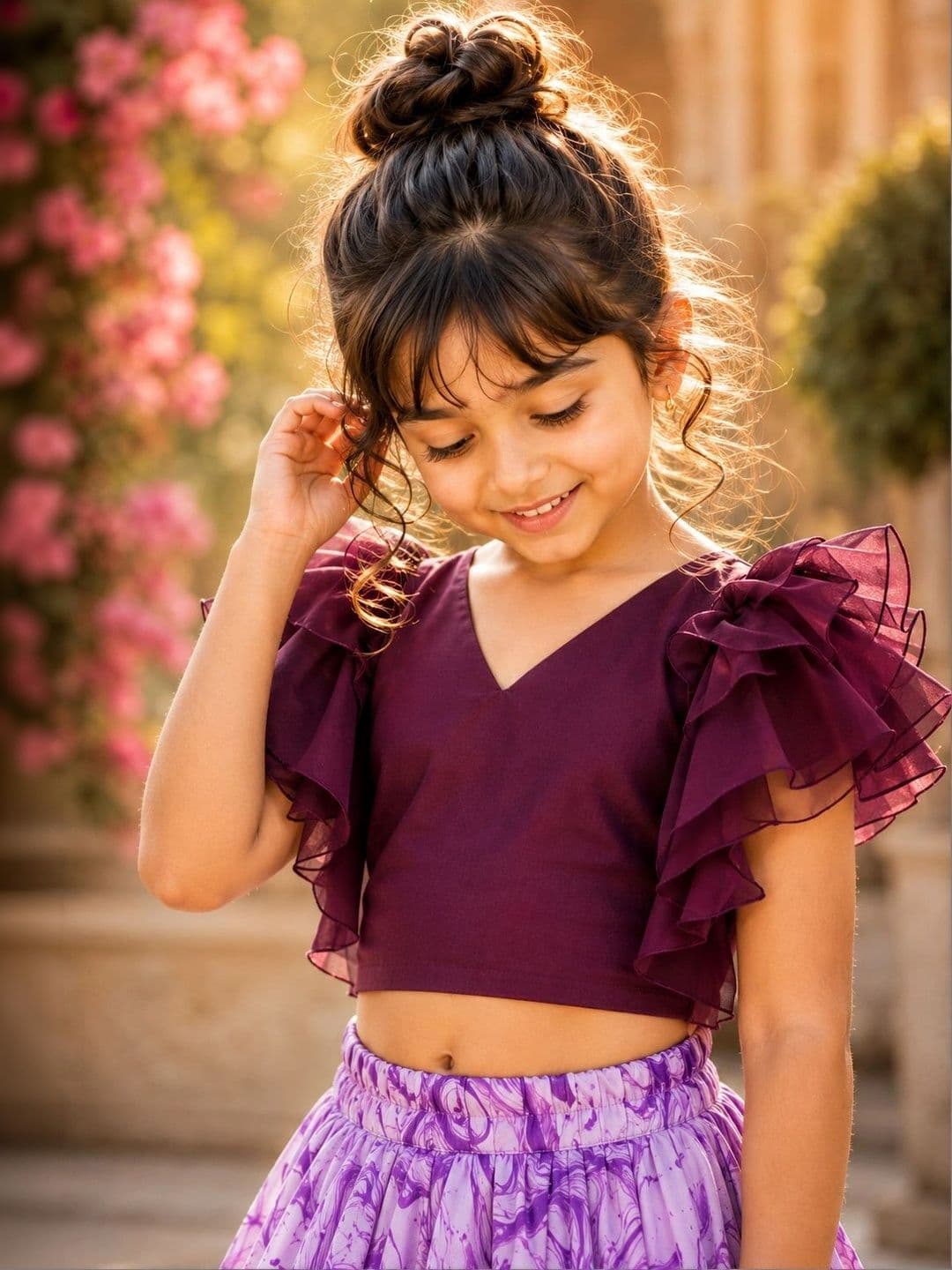 Sangria Girls Ready to Wear Lehenga & thumbnail 5