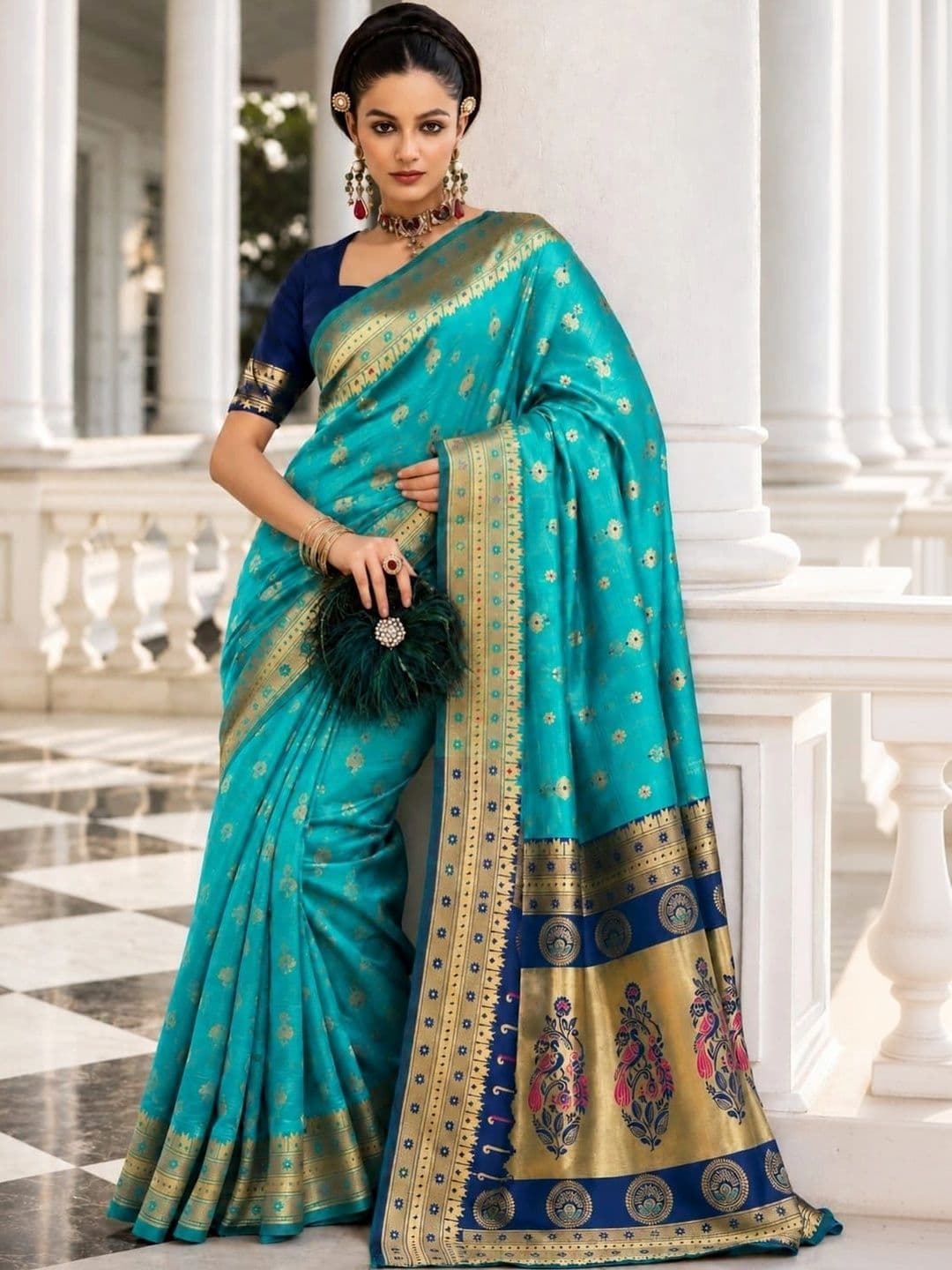 Moda Rapido Woven Design Zari Art Silk Designer Banarasi Saree - view 1
