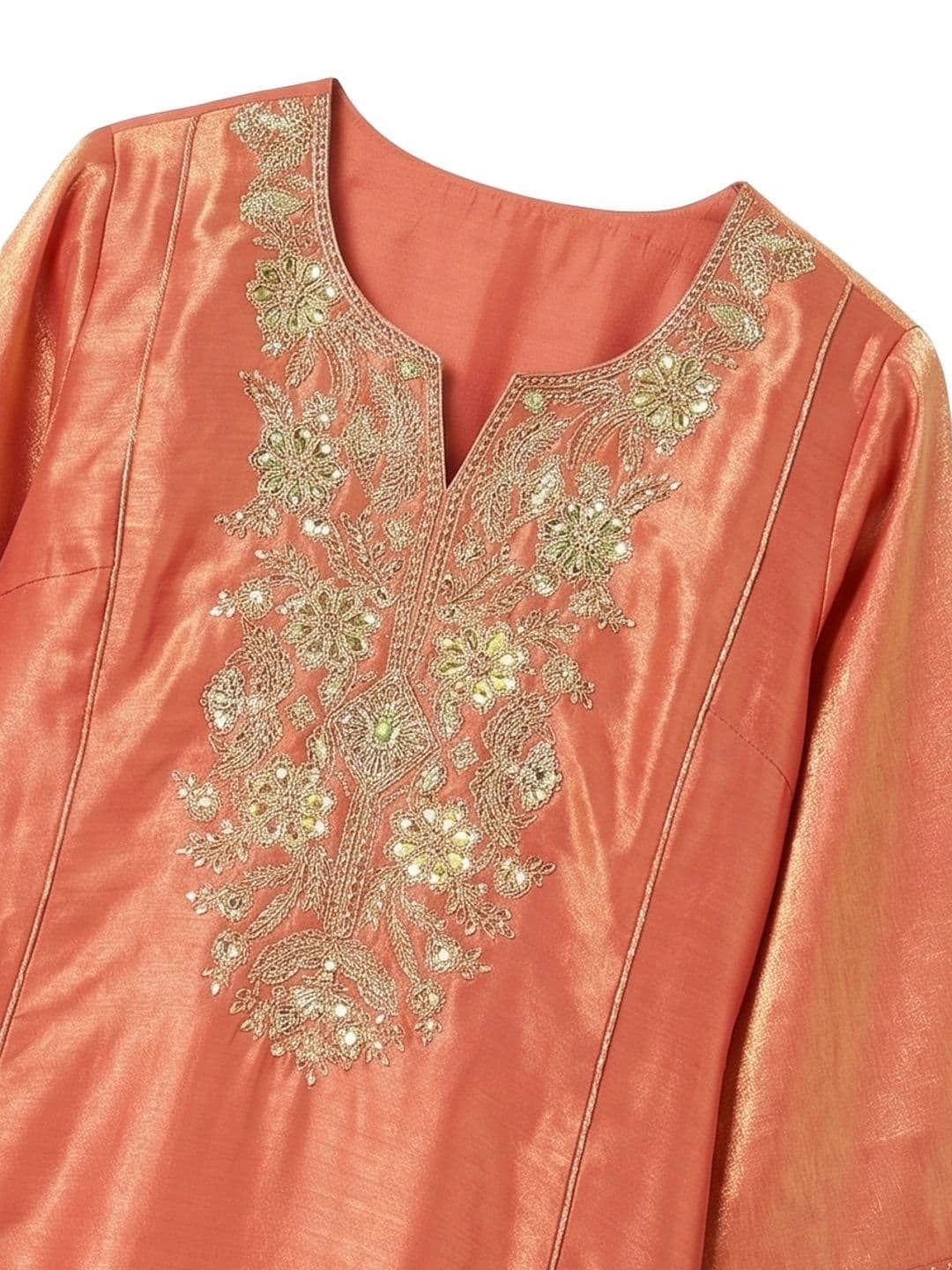 MOKOSH Women Embroidered Kurti and Sharara Set with Dupatta thumbnail 4