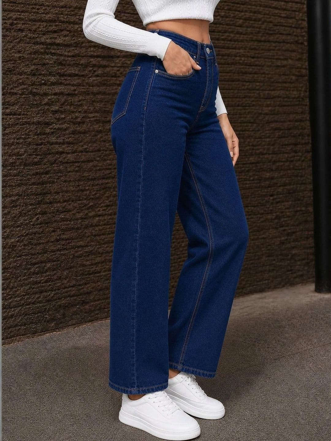 The Roadster Lifestyle Co Women No Fade Clean Look Straight Fit Jeans thumbnail 2