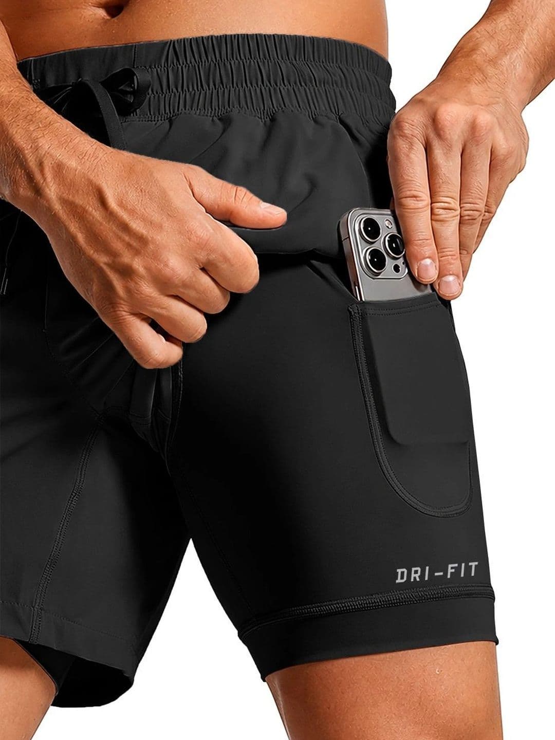 PRAVAHA Men Training or Gym Sports Shorts thumbnail 3