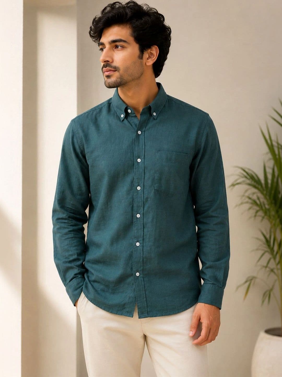 HERE&NOW Men Standard Slim Fit Casual Shirt - view 1