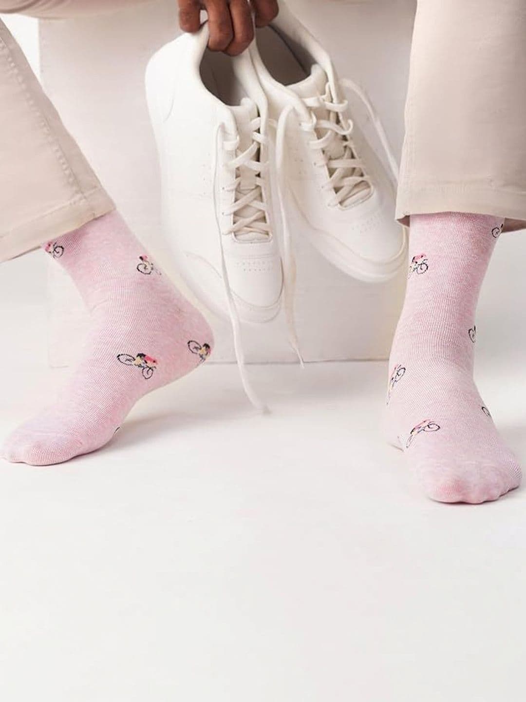 Activian Men Cotton Patterned Ankle Length Socks - view 1