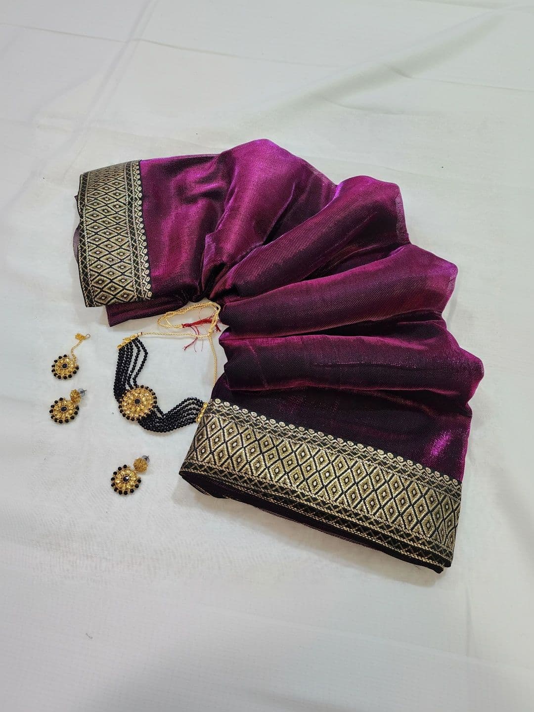 RENBRIZA Woven Design Zari Saree thumbnail 3