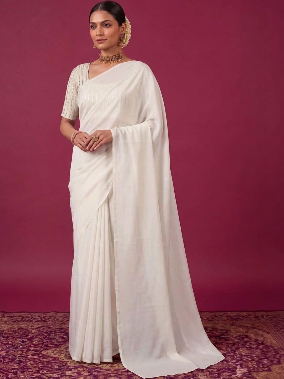 SAMANTHA Poly Georgette Saree - view 1