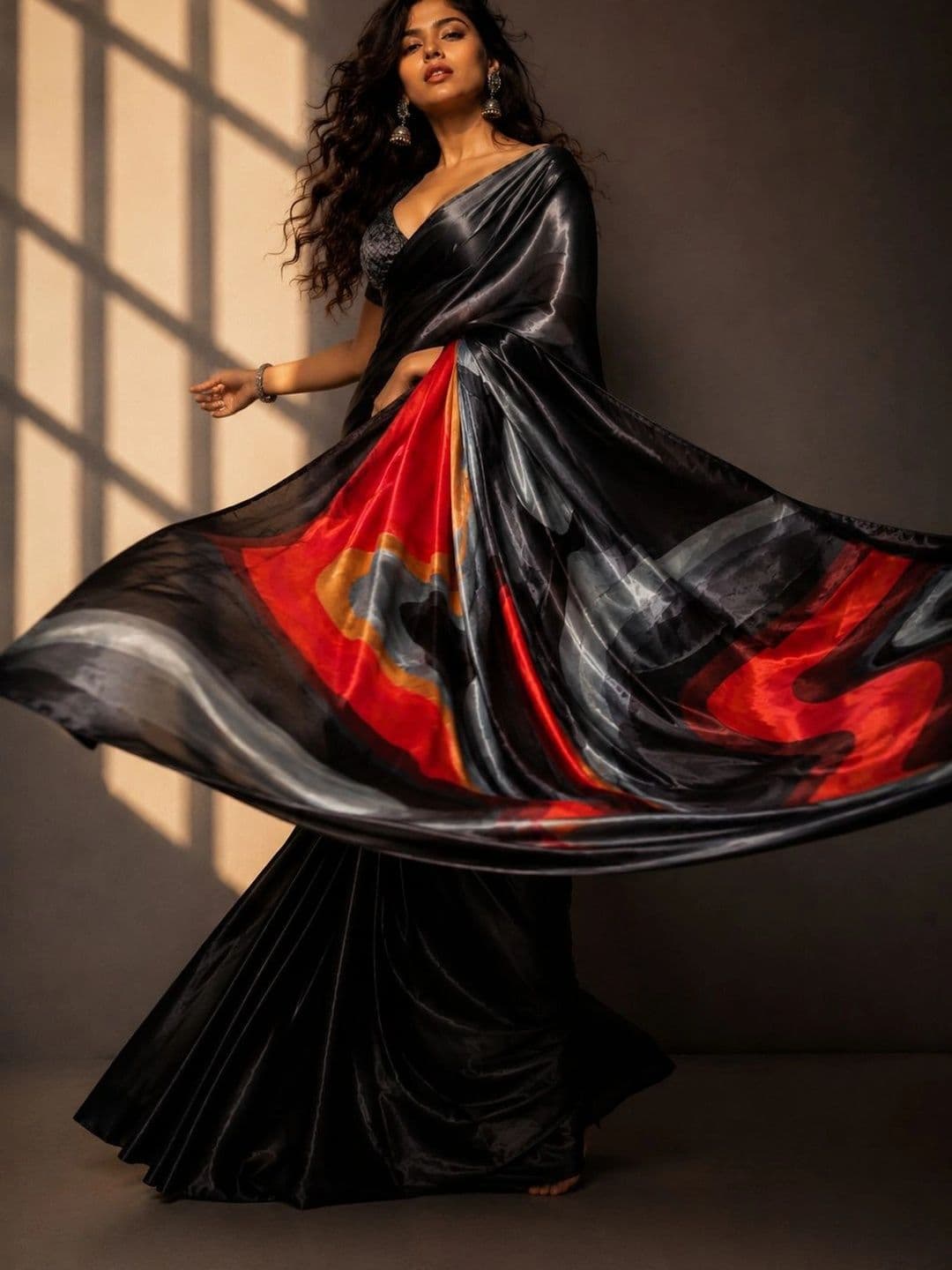 Jihana Fab Satin Mysore Silk Saree thumbnail 5