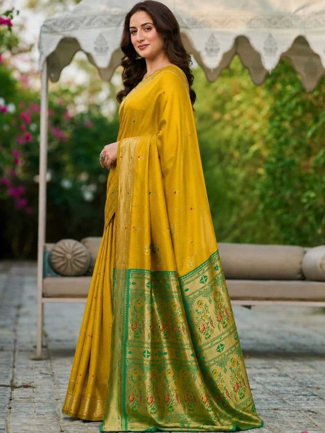 Moda Rapido Woven Design Zari Art Silk Designer Banarasi Saree thumbnail 2