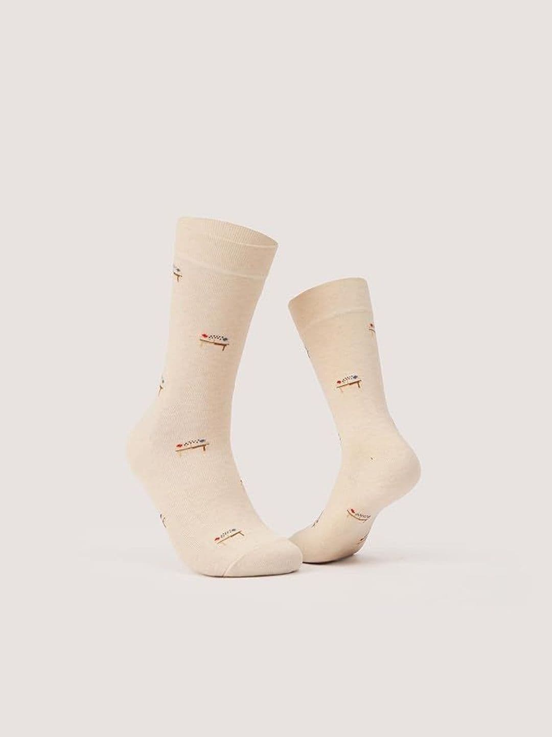 Activian Men Cotton Patterned Calf Length Socks - view 1