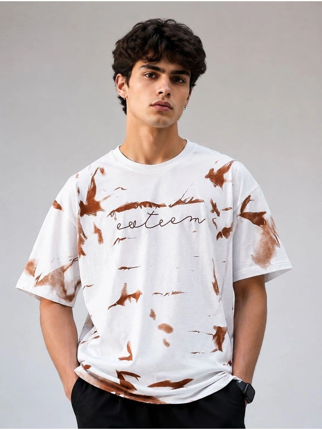 AEMA Men Tie and Dye Dyed T-shirt - view 1