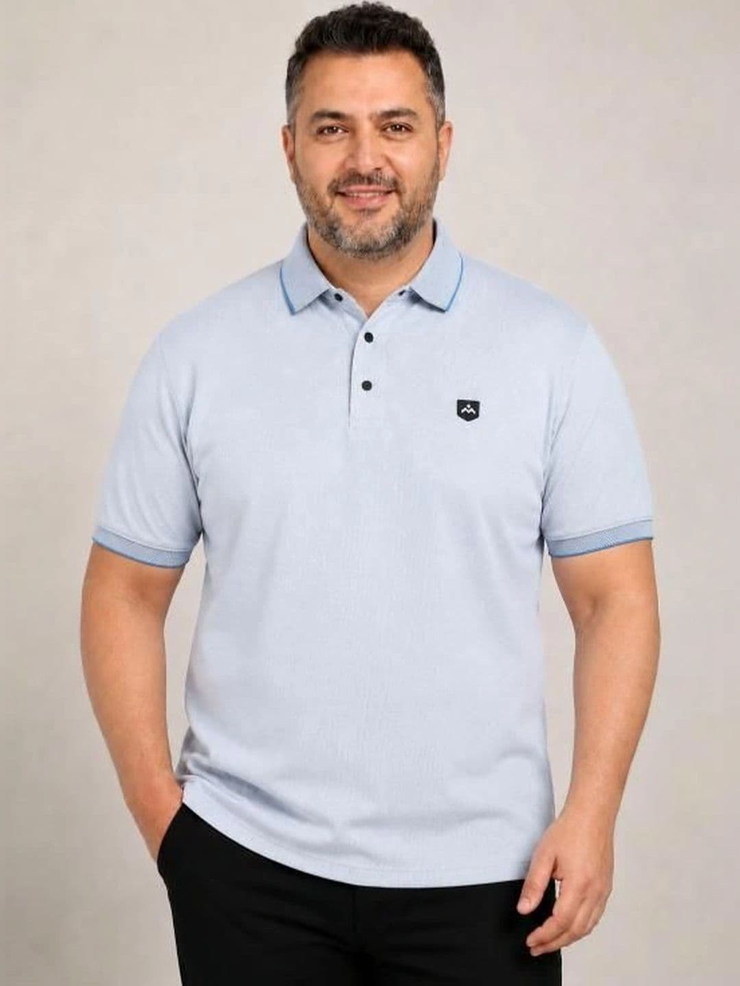 METRONAUT PLUS Men Brand Logo Polo Collar T-shirt - view 1