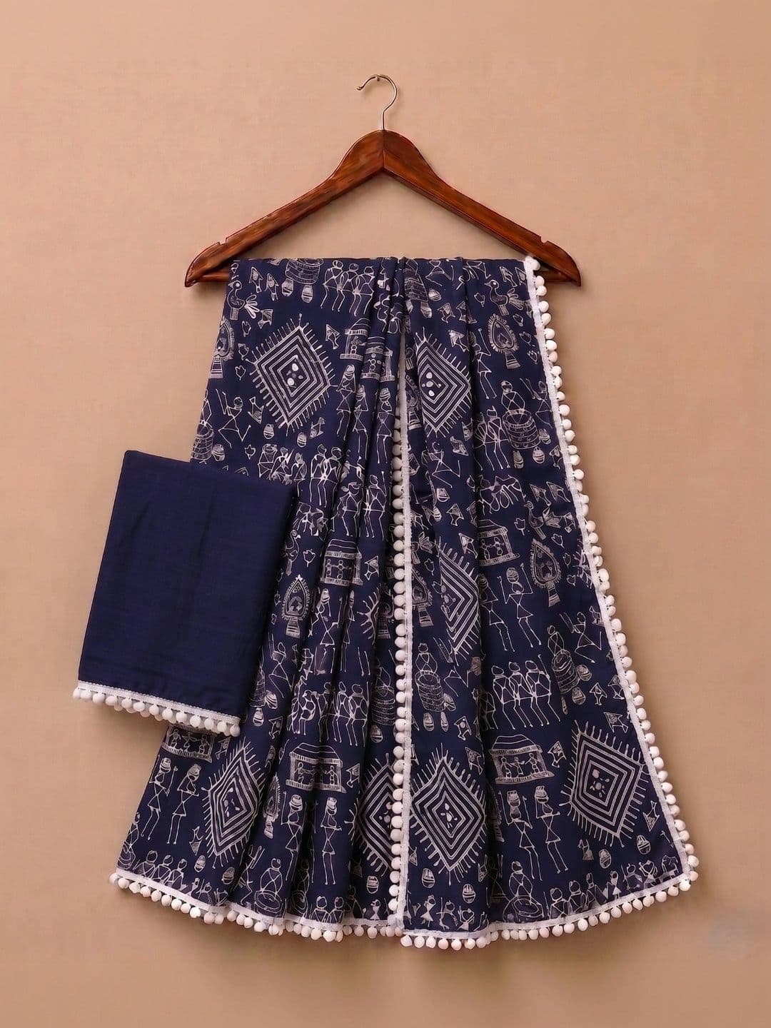 RENBRIZA Warli Poly Georgette Saree - view 1