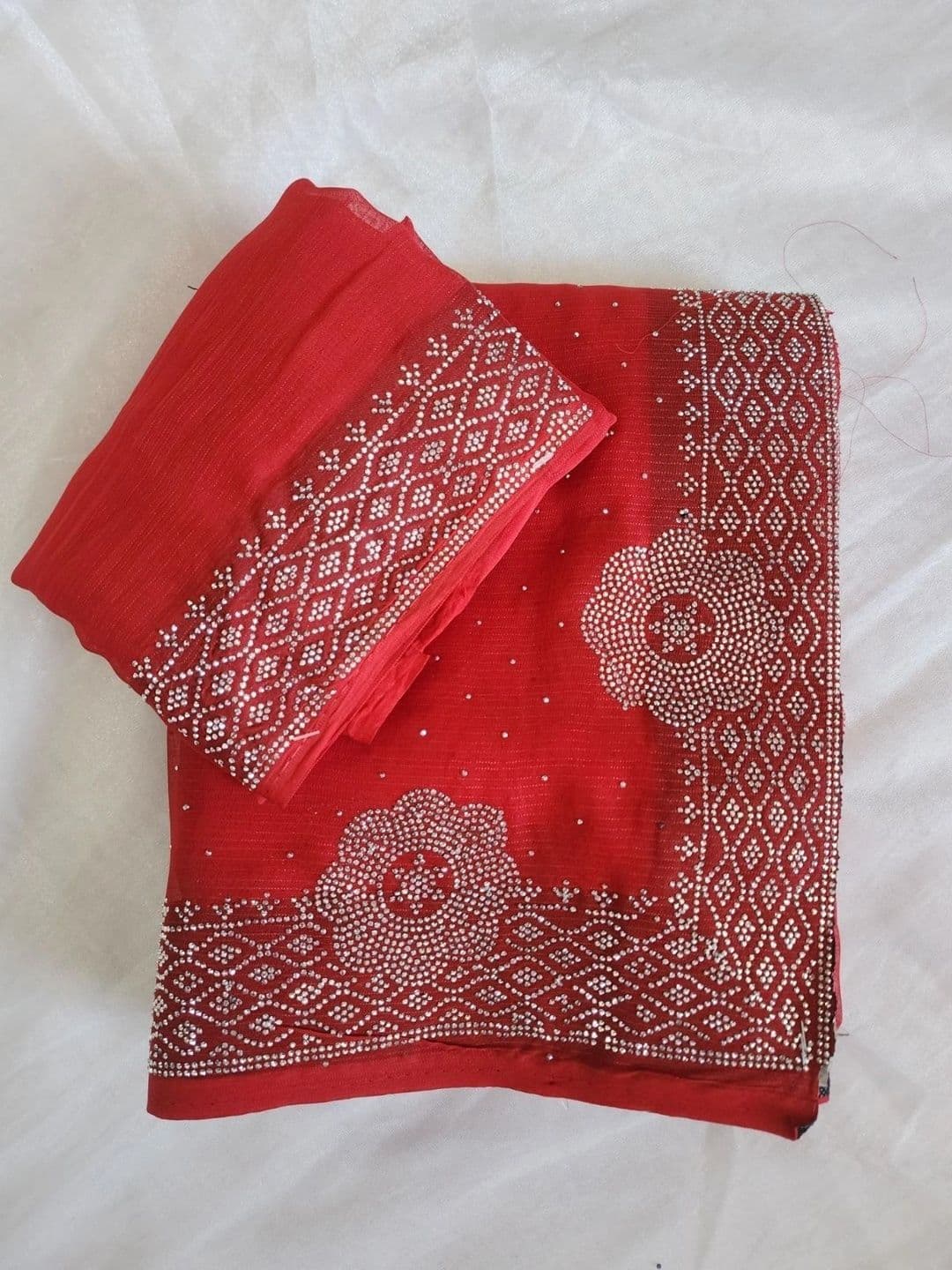 RENBRIZA Poly Georgette Saree thumbnail 7