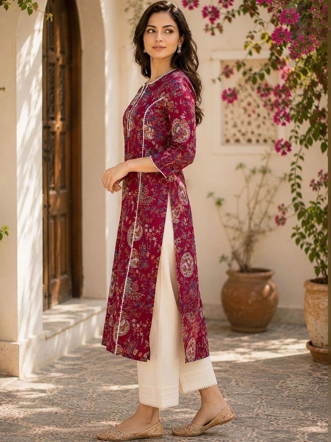 Hunaiza Women Ethnic Motifs Printed Kurta thumbnail 2