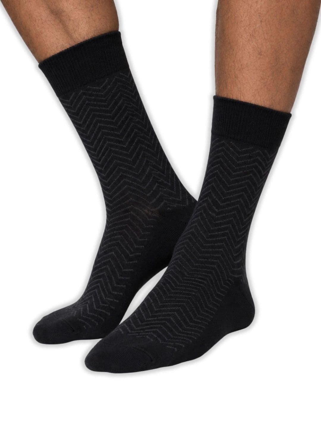 SocksXpress Formal Striped Men Crew Socks Pack of 4 thumbnail 2