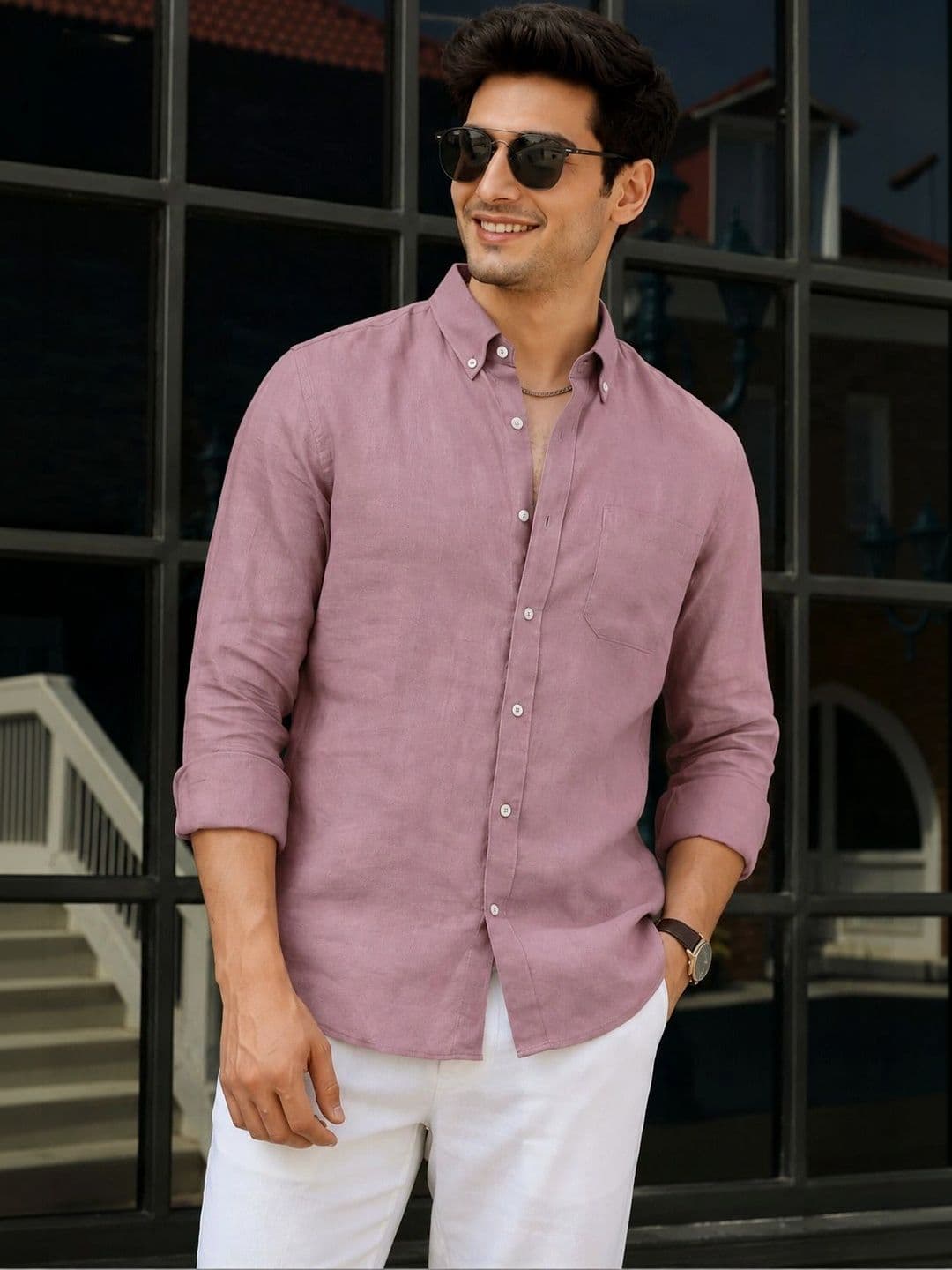 HERE&NOW Men Standard Slim Fit Casual Shirt - view 1