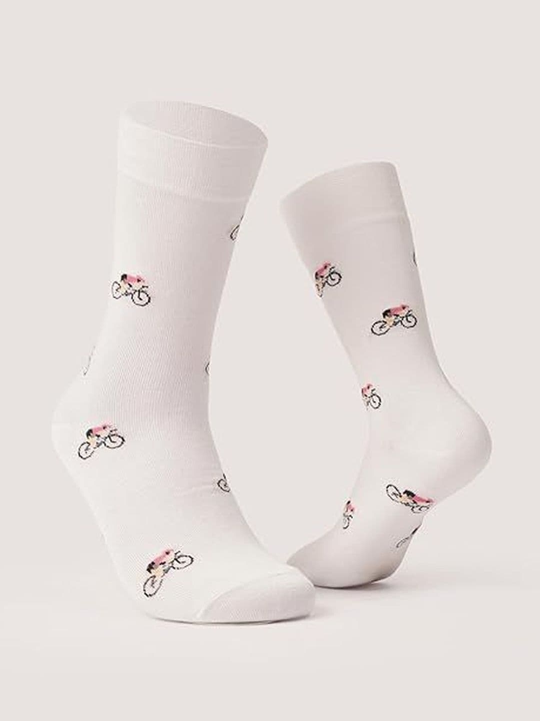 Activian Men Patterned Calf Length Socks - view 1