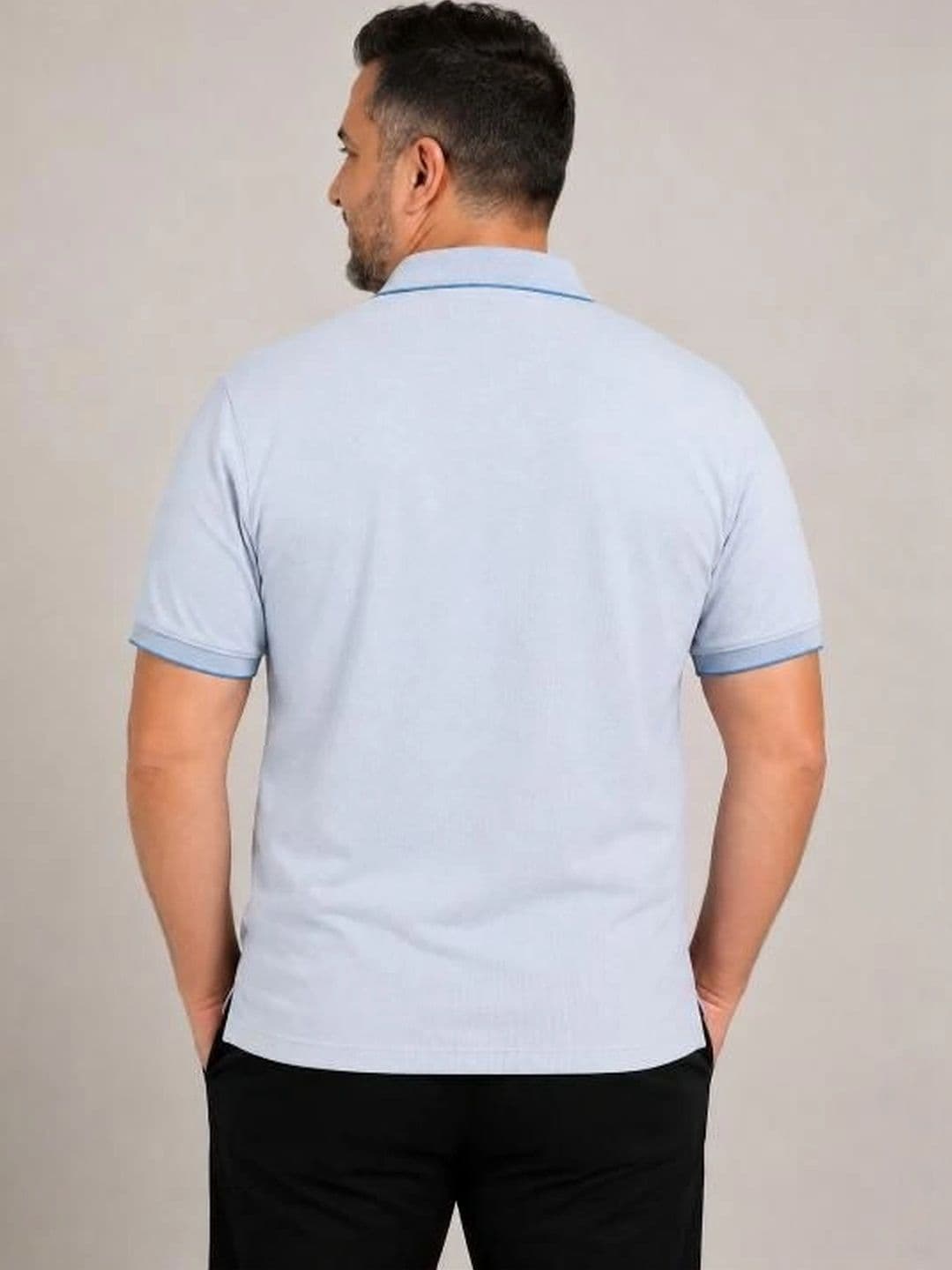 METRONAUT PLUS Men Brand Logo Polo Collar T-shirt thumbnail 4