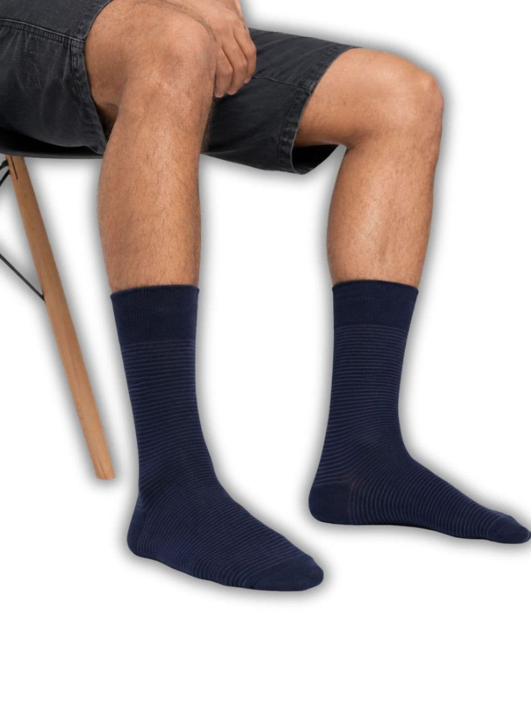 SocksXpress Formal Striped Men Crew Socks Pack of 4 thumbnail 7
