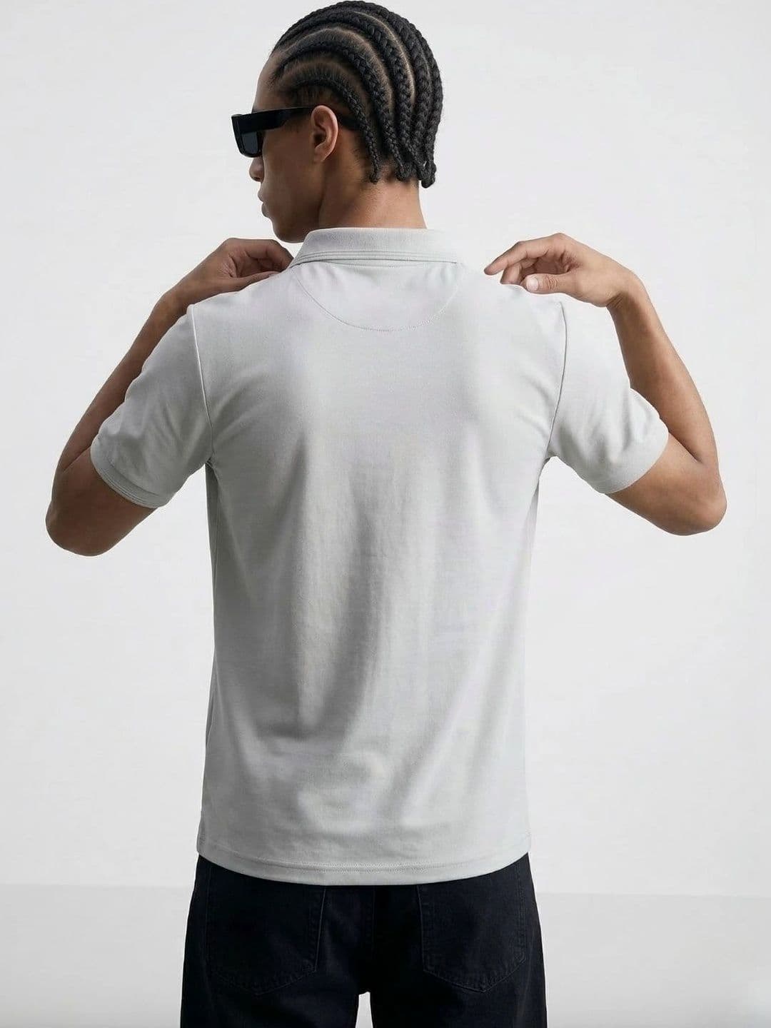 HERE&NOW Men Printed Polo Collar T-shirt thumbnail 5