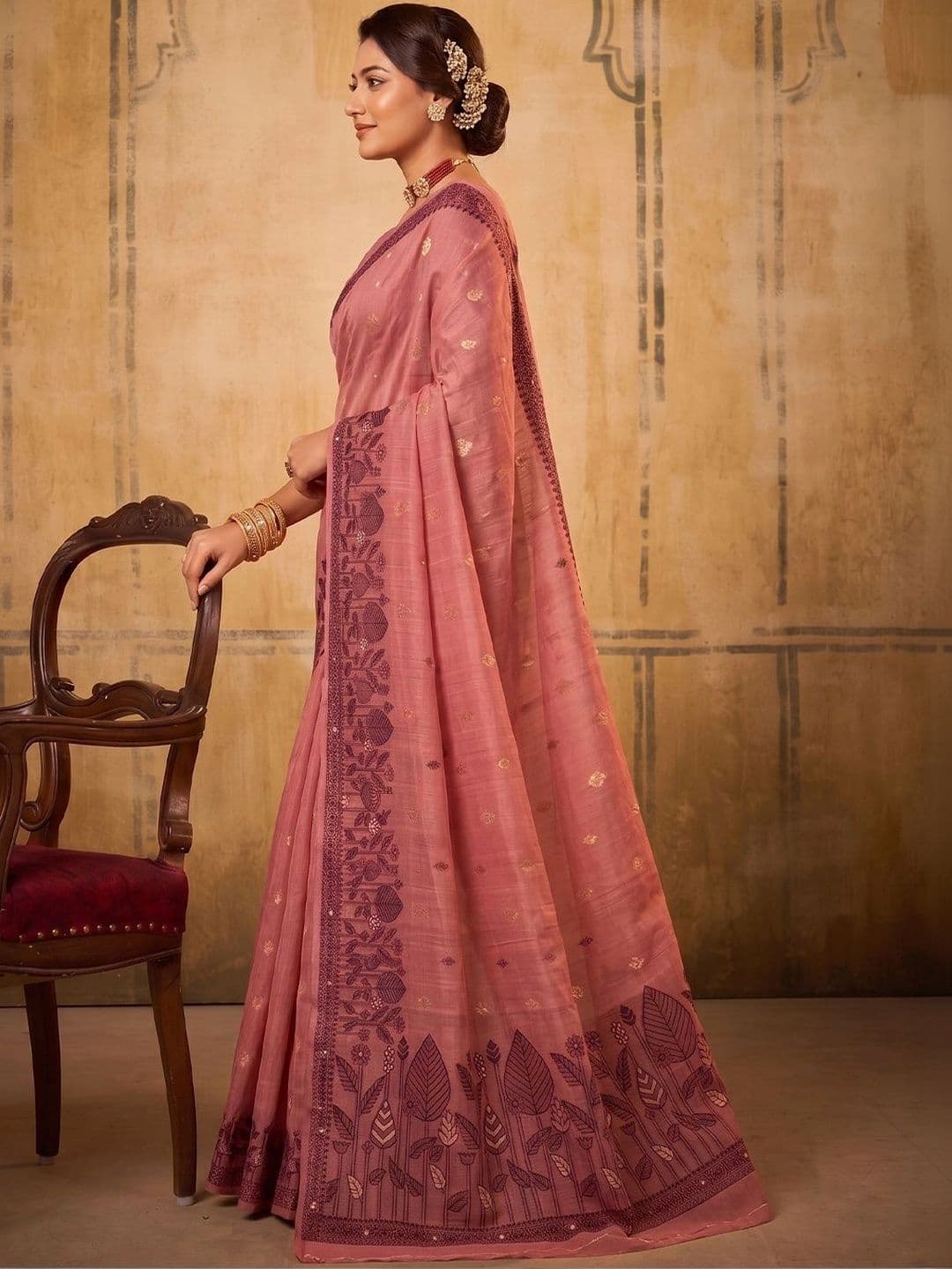 KALINI Woven Design Zari Designer Saree thumbnail 5