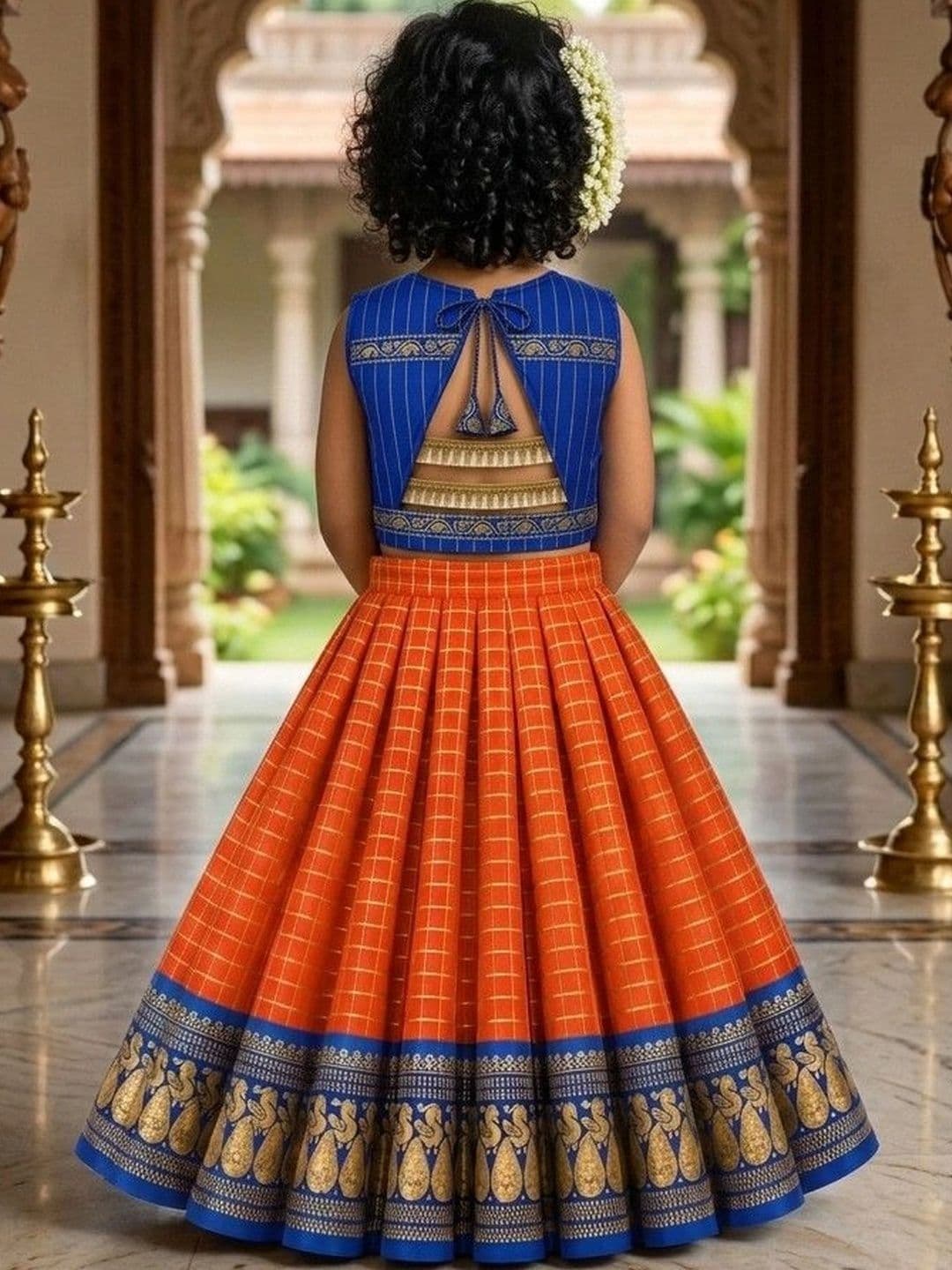 Xepon Girls Ready to Wear Lehenga & thumbnail 5