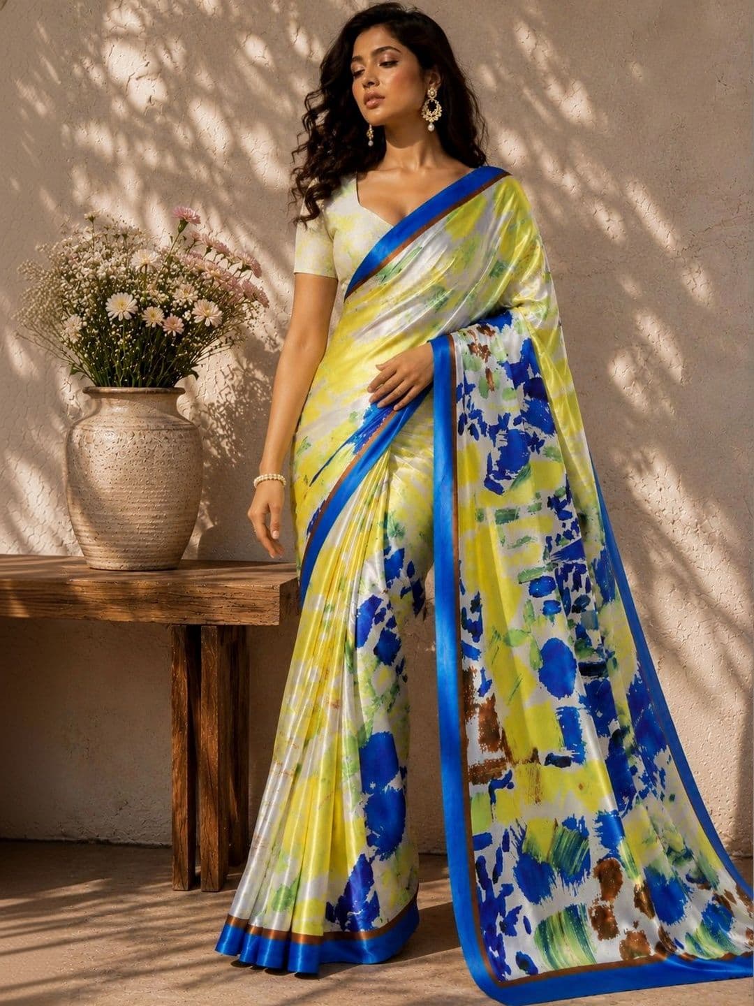 Jihana Fab Satin Mysore Silk Saree thumbnail 2