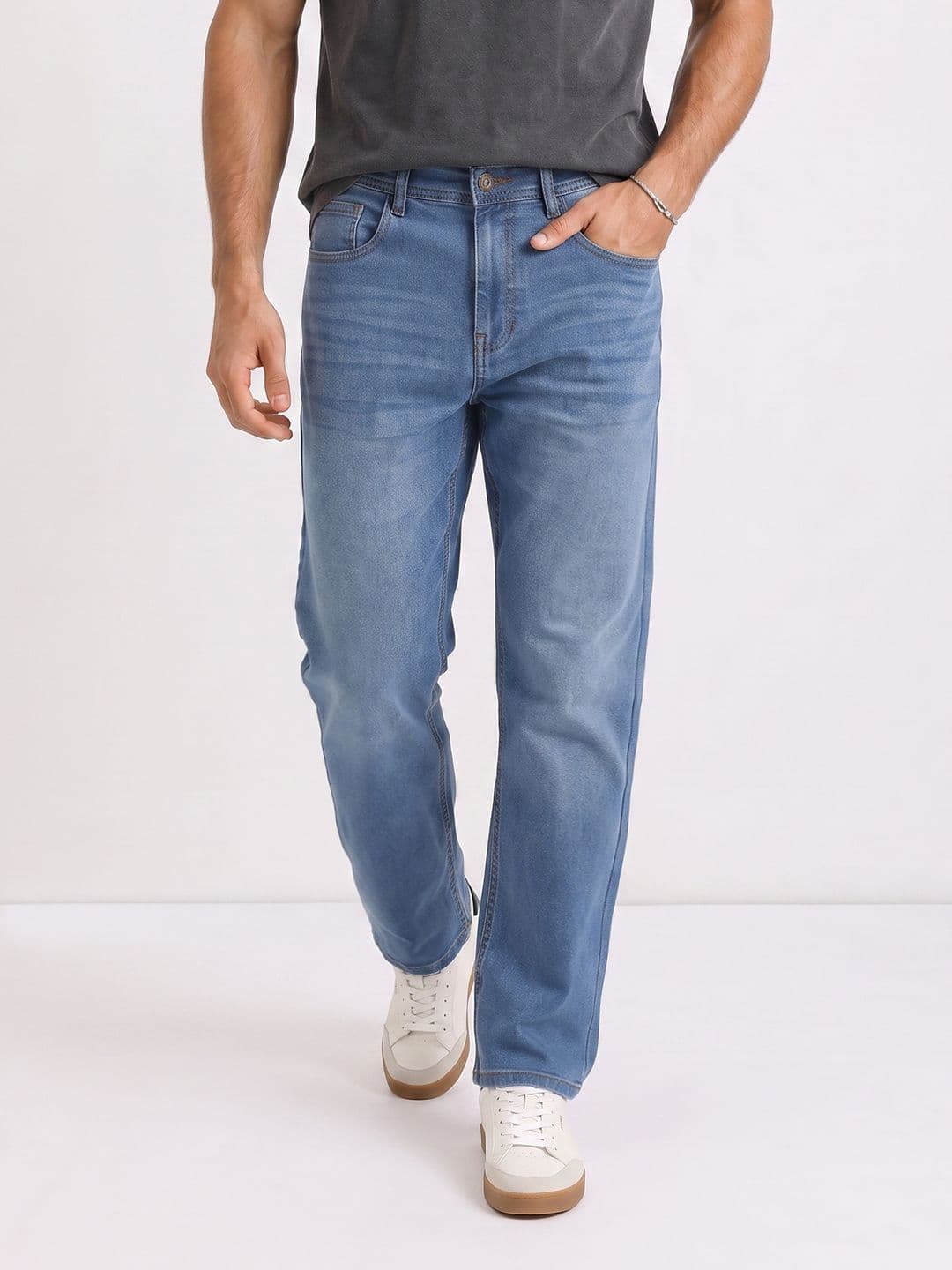 The Roadster Life Co. Men Relaxed Fit Stretchable Jeans - view 1