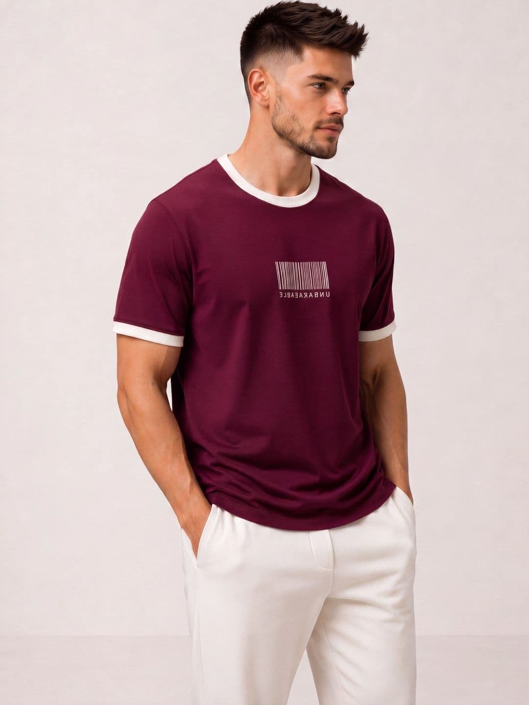 CROSS BENCH Men Typography Printed T-shirt thumbnail 3