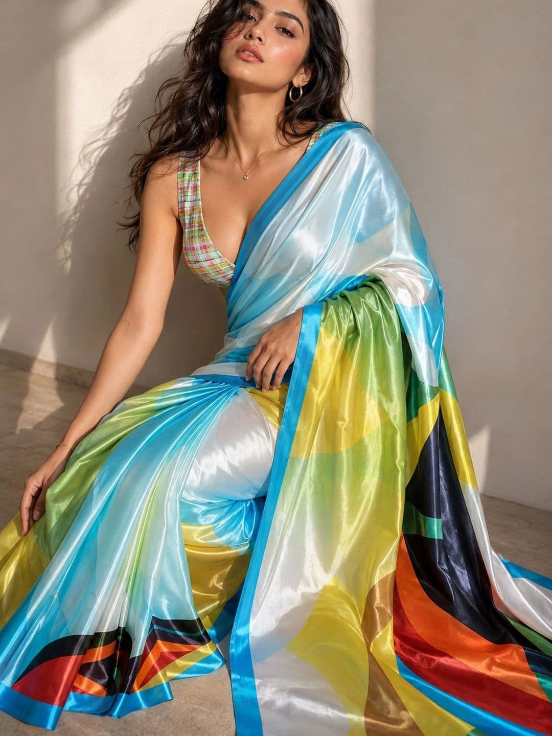 Jihana Fab Satin Mysore Silk Saree thumbnail 2