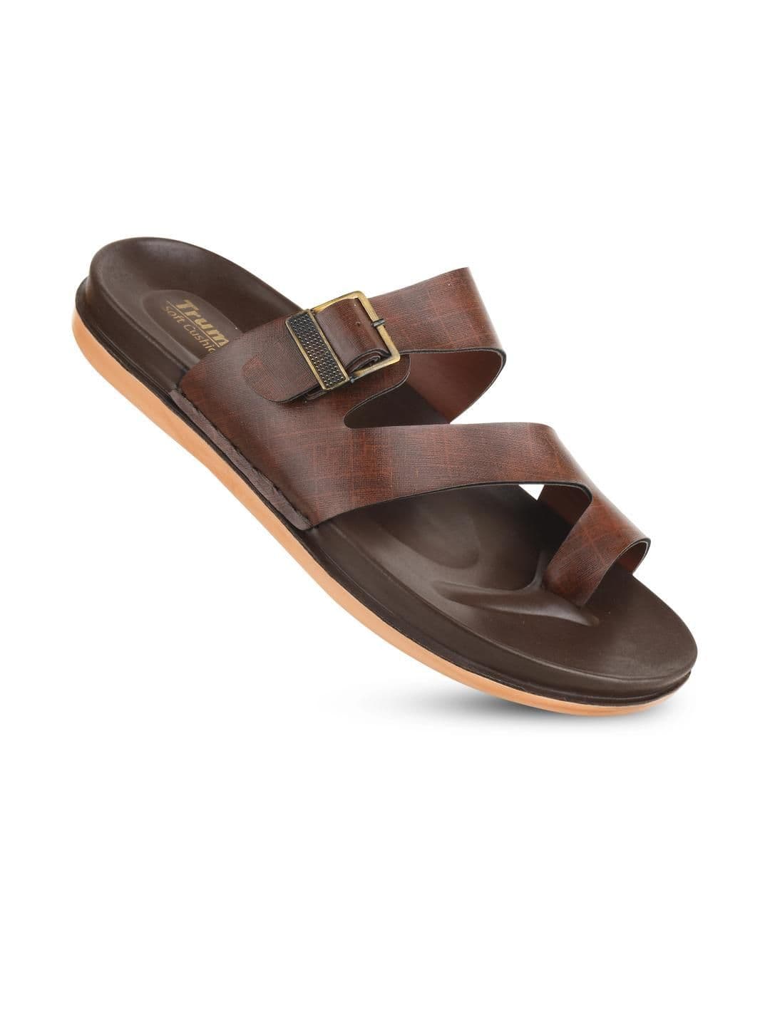 Trump Men Brown Flip Flops thumbnail 5