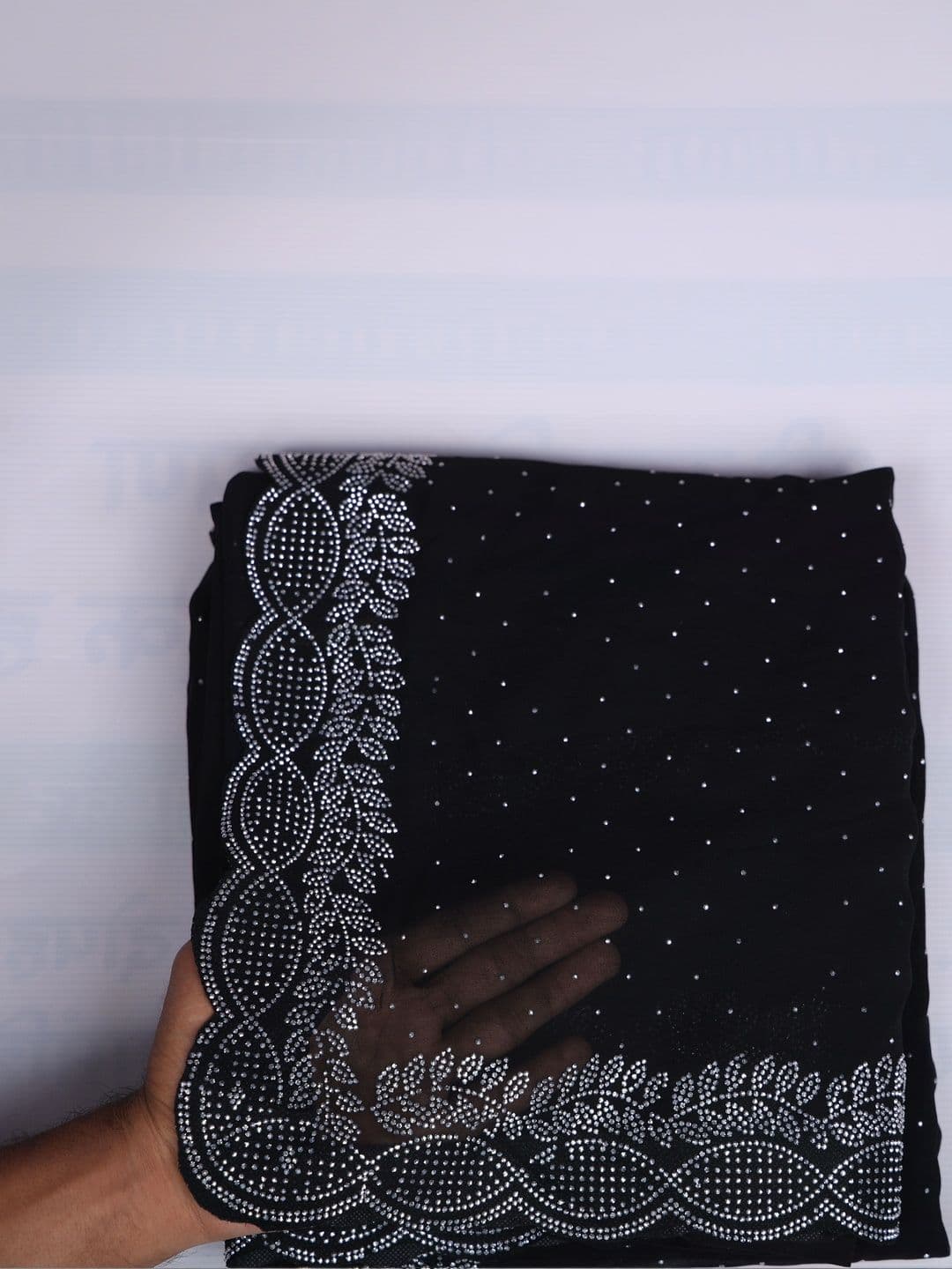 RENBRIZA Poly Georgette Saree - view 1