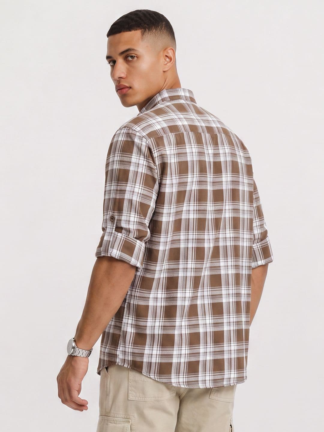 The Roadster Life Co. Tartan Checks Checked Casual Shirt thumbnail 4